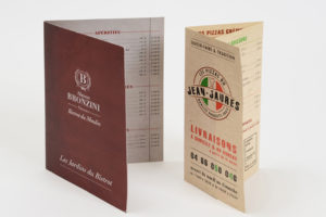 Imprimerie numérique Nîmes Carte Menu et restaurant