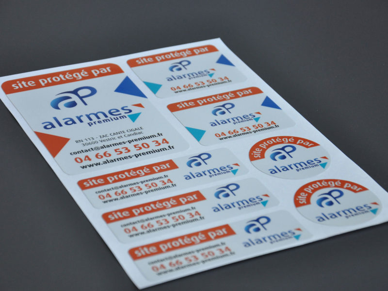 Imprimerie numérique Nîmes Étiquettes et stickers